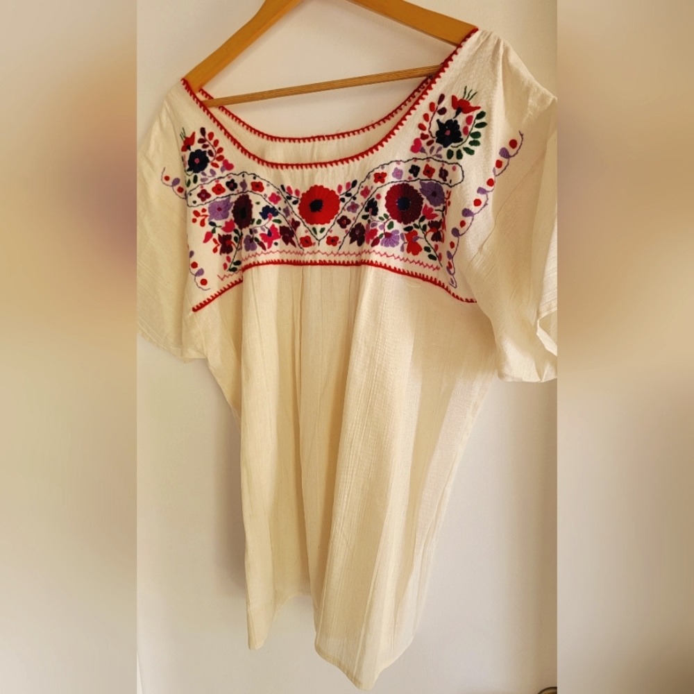 NWOT Embroidered blouse.